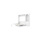 YOPTO Murphy Bed Queen Size,Murphy Bed with Stoarge Shelf,White