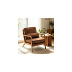 Karl home Mid-Century Modern Accent Reading Chair, Black