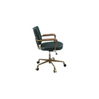 Acme Siecross Office Chair in Emerald Green Leather