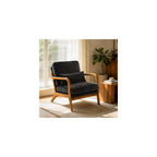 Karl home Mid-Century Modern Accent Reading Chair, Black