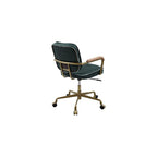 Acme Siecross Office Chair in Emerald Green Leather