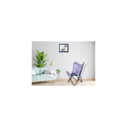 Shy Shy Let's Touch The Sky Leather Butterfly Arm Chair for Living Room Furniture - Mid Century Modern Accent Home Decor Lounge Chairs (Antique Cover with Black Folding Frame)