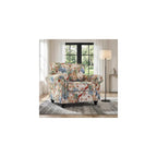 Folral Accent Chairs Set of 2, Comfy Reading Armchair, Beige