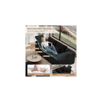 Luxanimarion 80'' Modern Cloud Loveseat Sofa, No Assembly Required Deep Seat Comfy Small Couches Includes 2 pcs Pillows for Living Room, Bedroom, Apartment(Black)