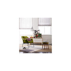 Elle Decor Odile Accent Chair, Plush Back Cushion, Black Metal Frame, Modern Living Room Upholstery Furniture