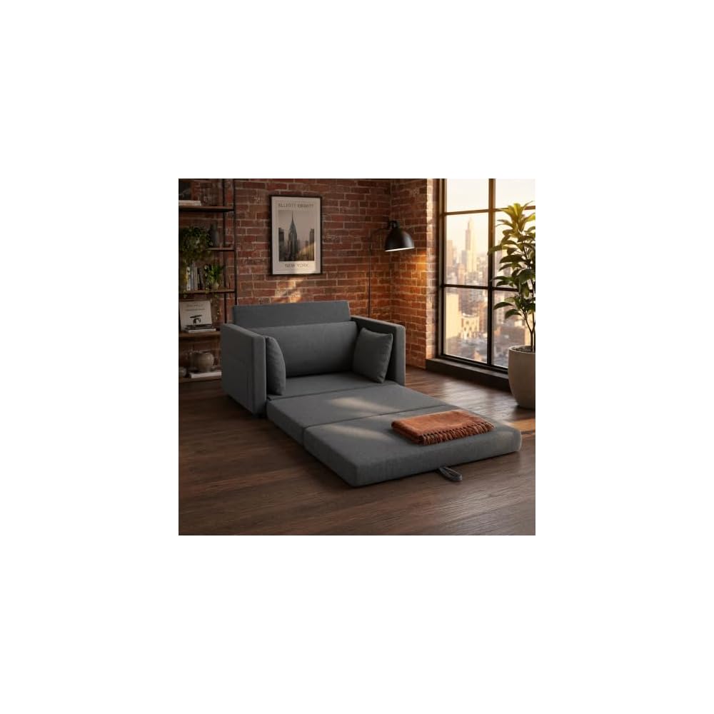 Txtin's 51" Loveseat Sleeper Sofa Bed Convertible Sofa Bed for Small Space