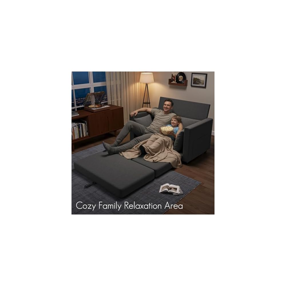Txtin's 51" Loveseat Sleeper Sofa Bed Convertible Sofa Bed for Small Space