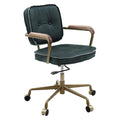 Acme Siecross Office Chair in Emerald Green Leather