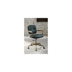 Acme Siecross Office Chair in Emerald Green Leather