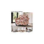 Folral Accent Chairs Set of 2, Comfy Reading Armchair, Beige