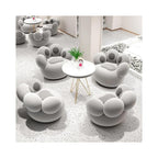 Modern Nordic-Style Lounge Chair – Elegant, Comfortable Living Room Furniture White