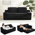 2-in-1 Convertible Folding Sofa Bed, 71" Black